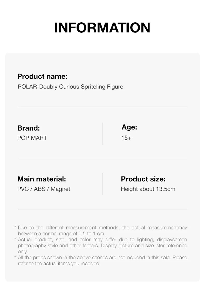 POP MART POLAR Doubly Curious Spriteling Figure