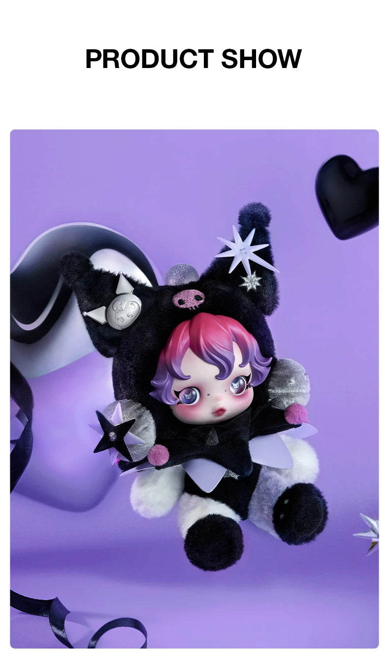 POP MART SKULLPANDA × KUROMI Plush Pendant