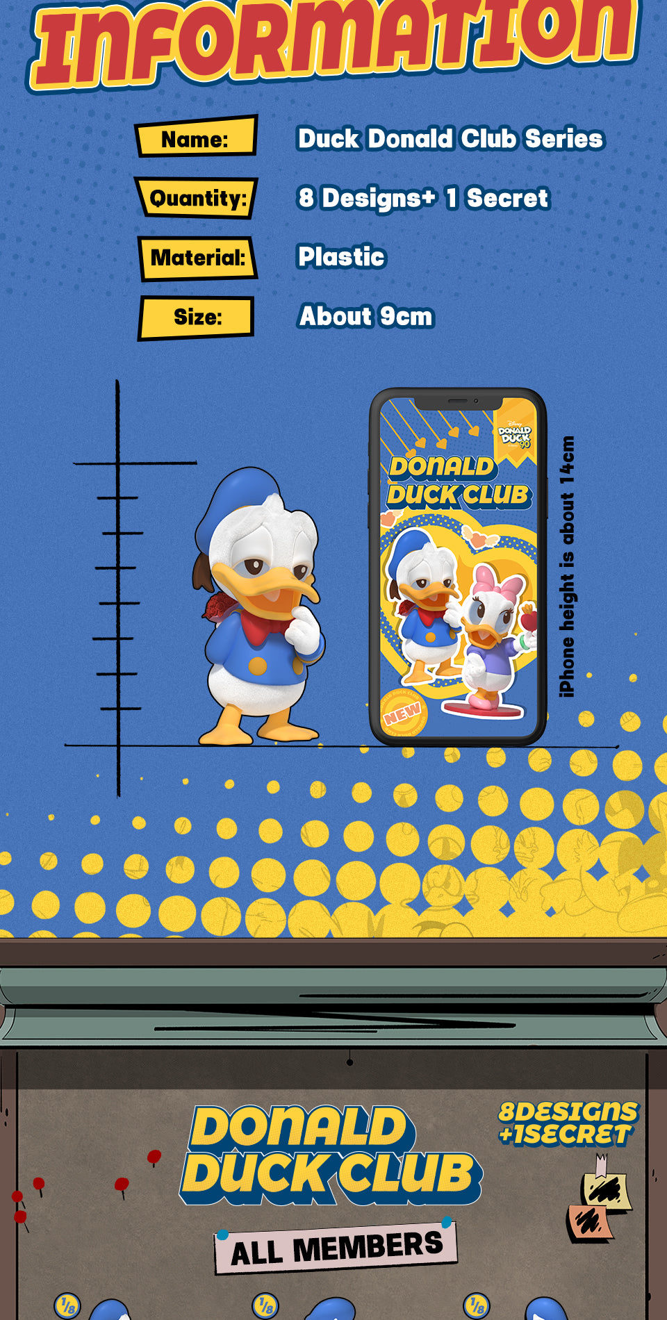 52TOYS Donald Duck Club Blind Box Figures