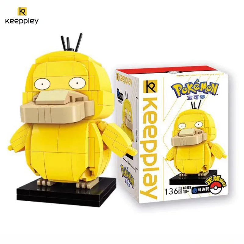 KEEPPLEY Pokémon Brickhead Series Building Blocks Pikachu Bulbasaur Psyduck