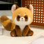 Cute Sitting Animals Plush – Red Panda, Fox, Sloth, Cat, Capybara & Pig