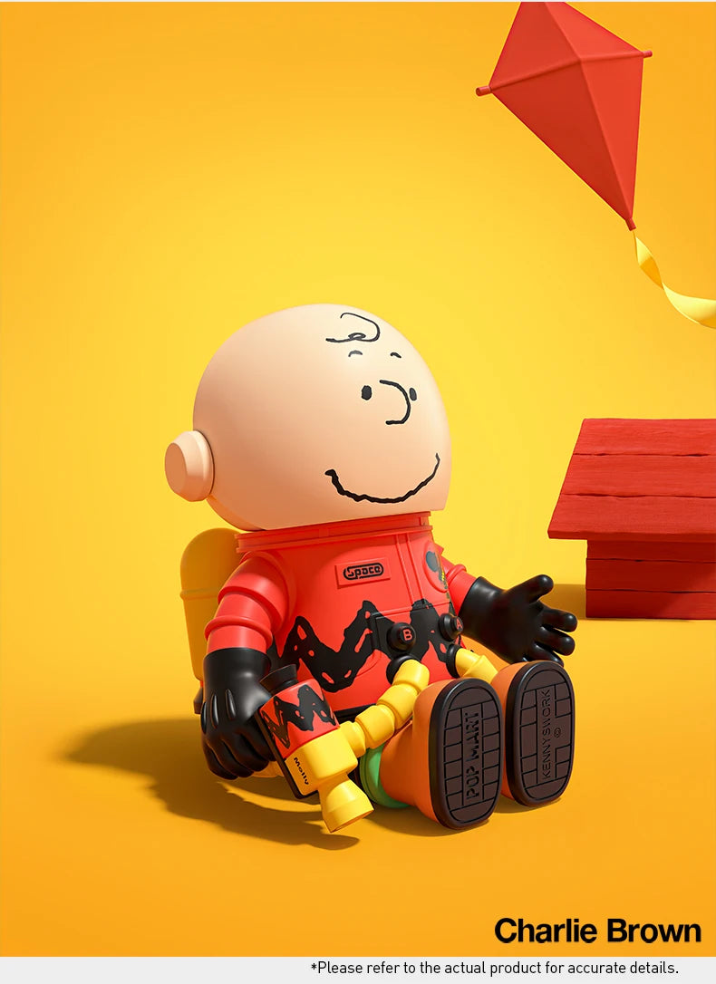 POP MART MEGA SPACE MOLLY Charlie Brown & Snoopy 100% Figure