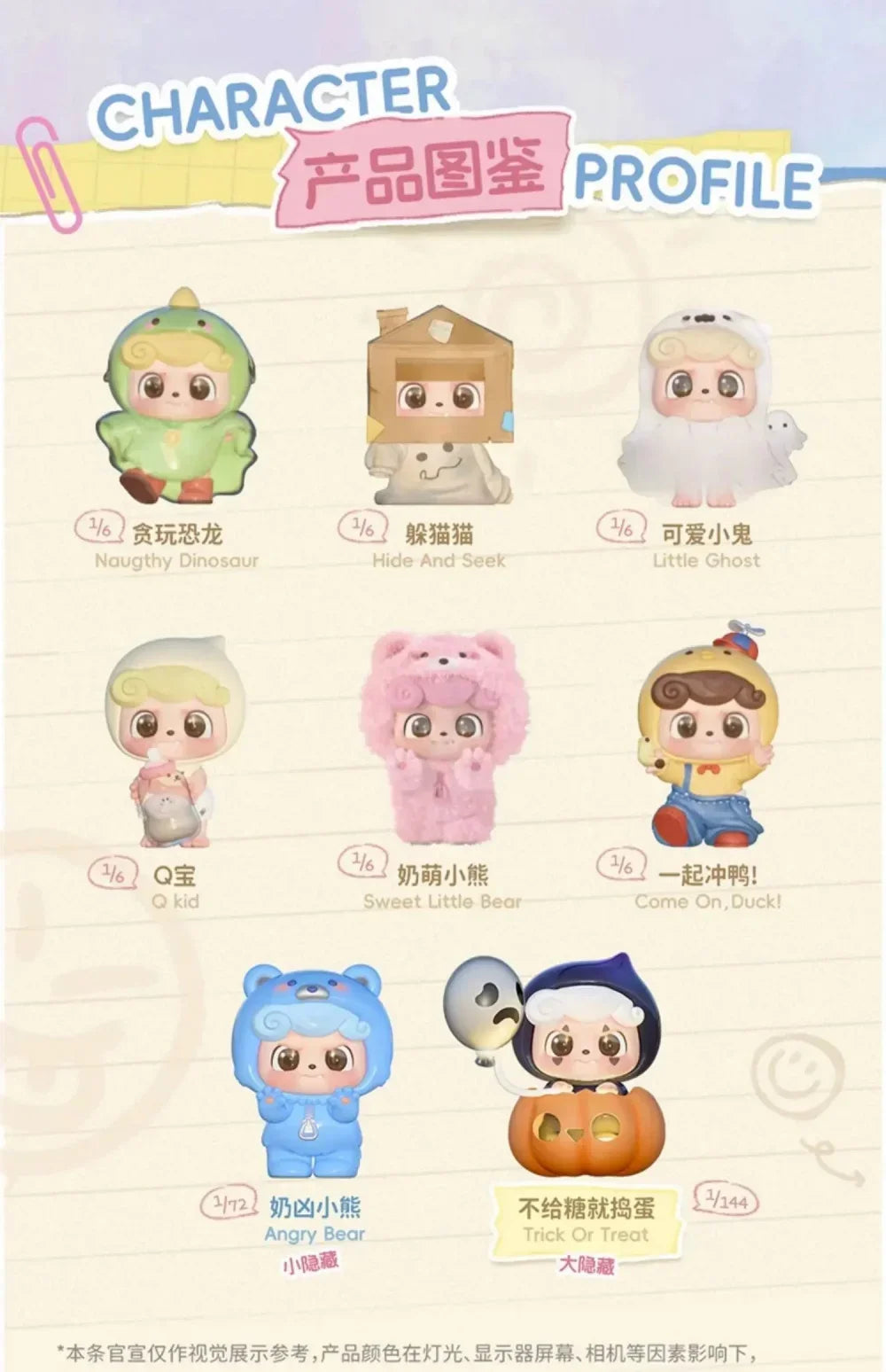 Jotoys Q.Kid Be Your Q Baby Series Blind Box Figures