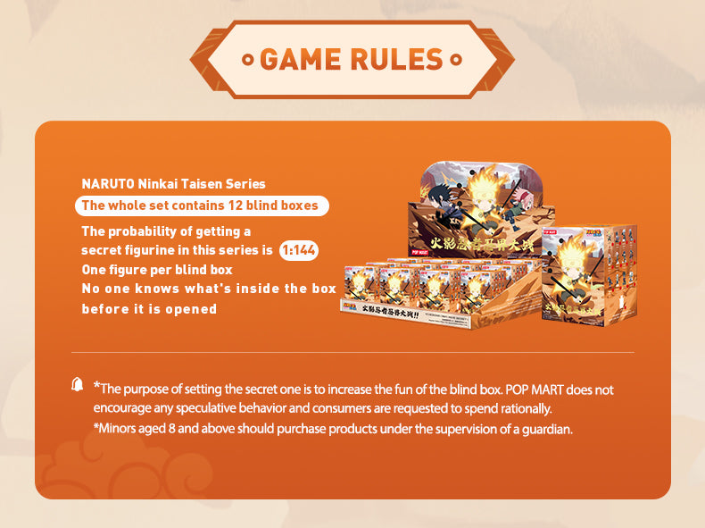 POP MART Naruto Ninkai Taisen Blind Box Figures
