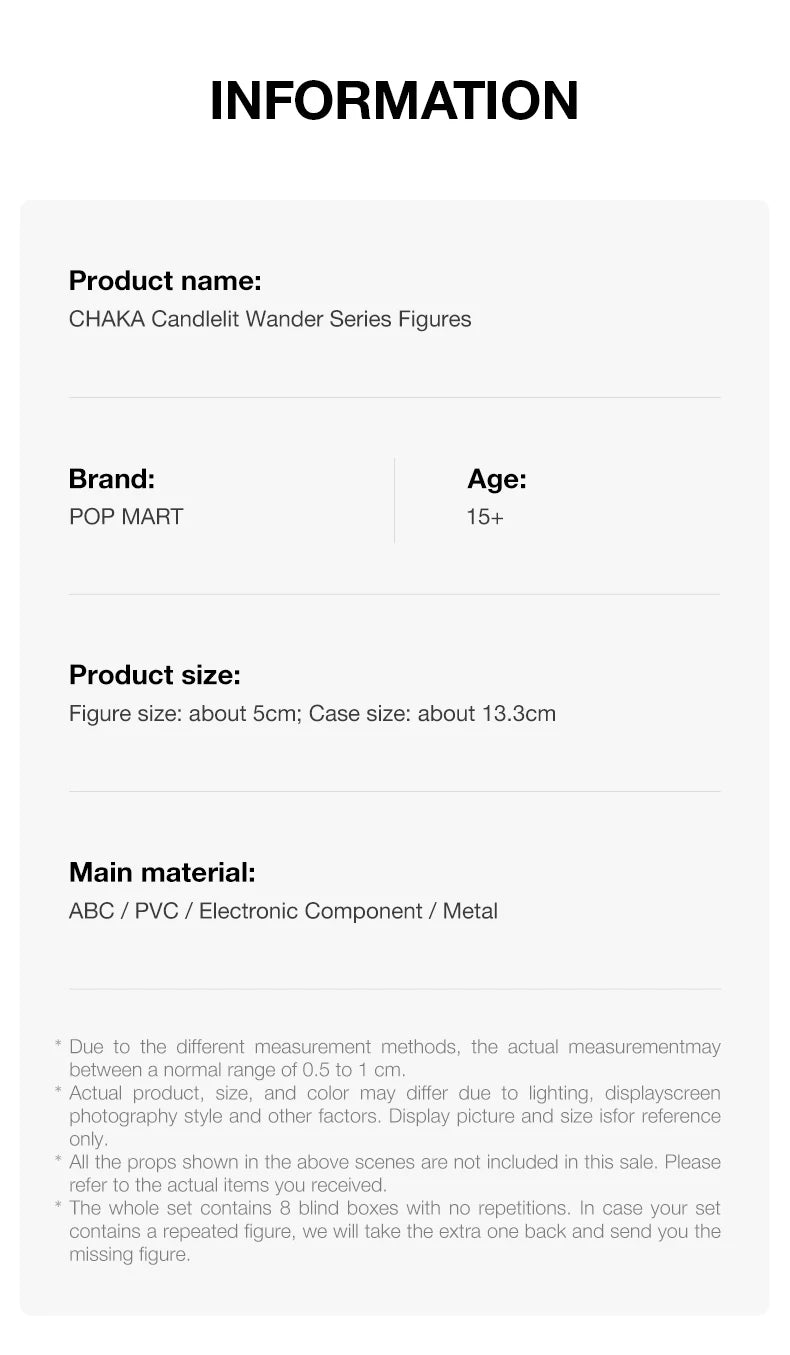 POP MART CHAKA Candlelit Wander Series Blind image 16