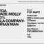 POP MART MEGA SPACE MOLLY 400% LALA COMPANY Durian Man Limited Edition