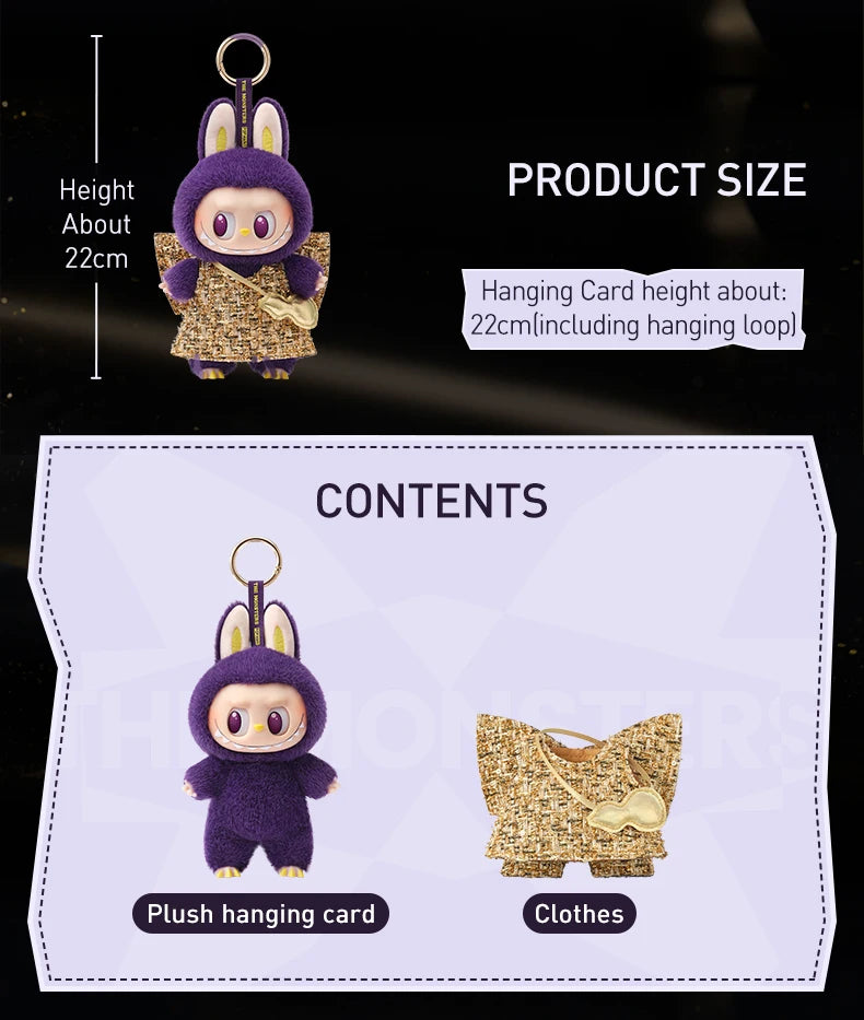 POP MART LABUBU x PRONOUNCE Wings of Fortune Vinyl Plush Hanging Card