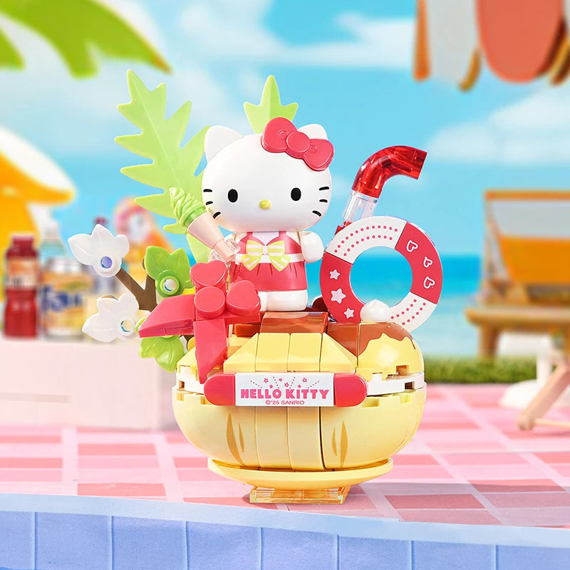 Keeppley Sanrio Summer Party Building Blocks – Hello Kitty, Kuromi & My Melody