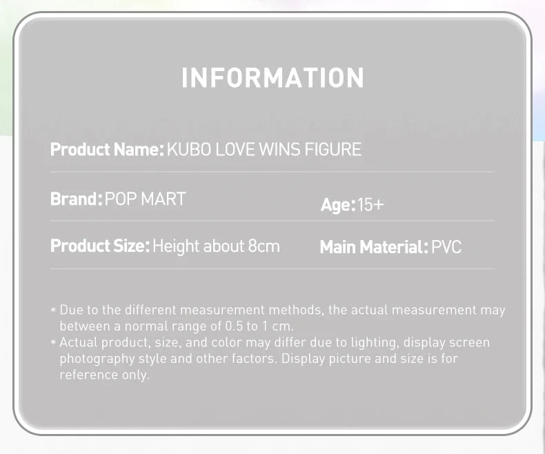 POP MART KUBO Love Wins Figure