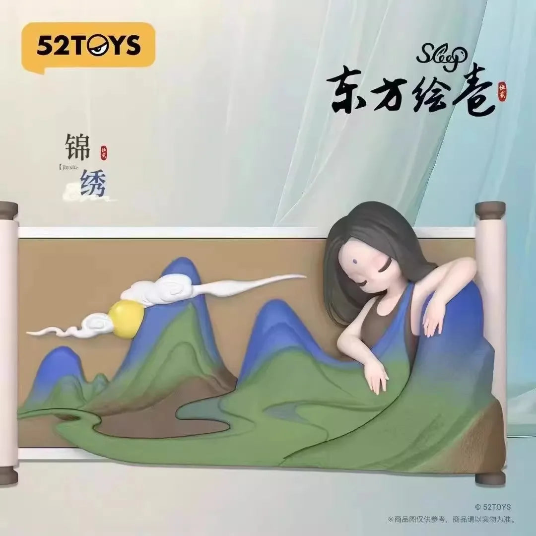 New Sleep Chinese Scrolls Series Blind Box Figures