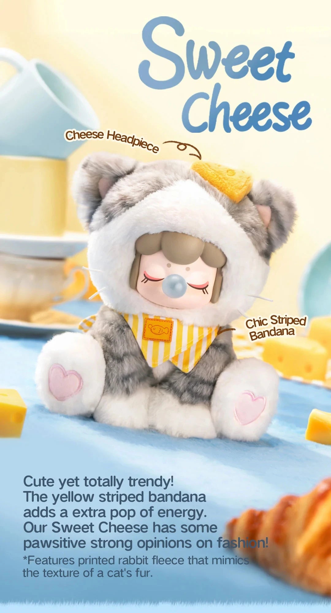 Rolife Nanci Tea Time Kitties Plush Blind Box Figures