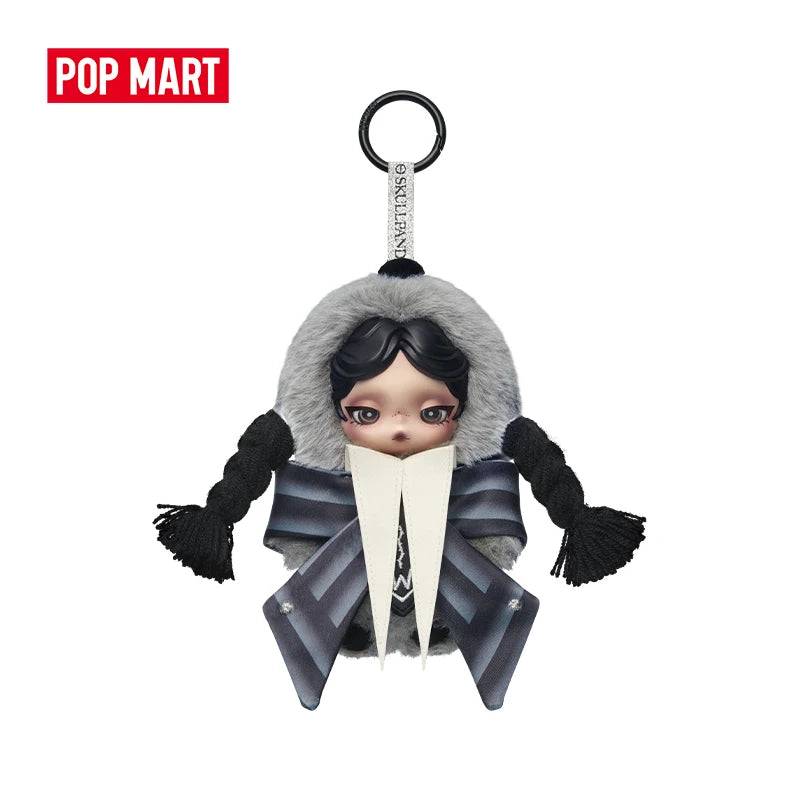POP MART SKULLPANDA × Wednesday Plush – Nevermore Academy Uniform Edition