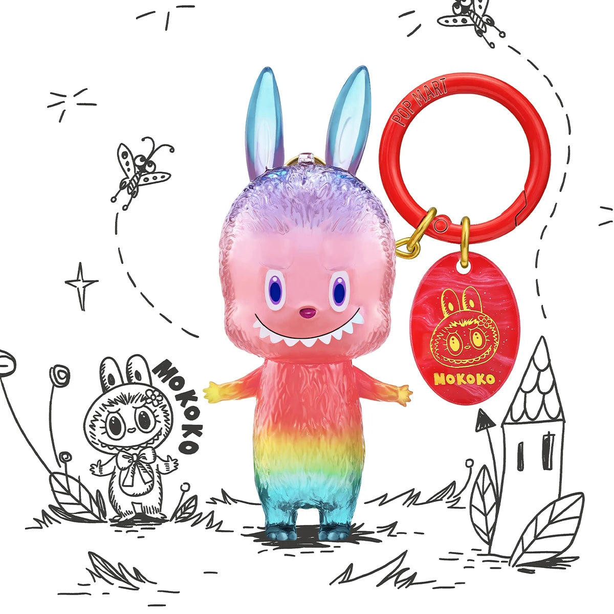 POP MART The Monsters 10th Anniversary Blind Box Keychain Figures