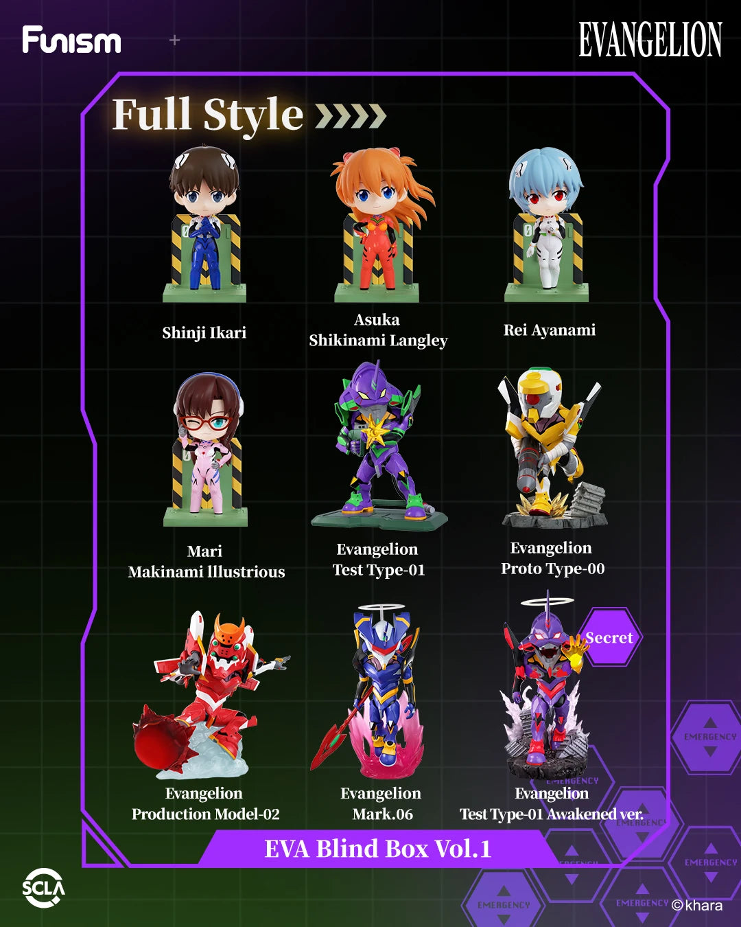 FUNISM EVA Vol.1 Neon Genesis Evangelion Blind Box Figures