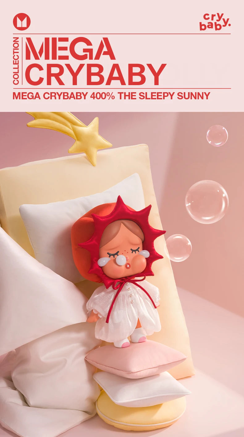 POP MART MEGA CRYBABY 400% The Sleepy Sunny Figure - LIMITED STOCK