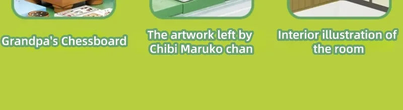WEKKI Chibi Maruko Chan Building Blocks Micro Bricks
