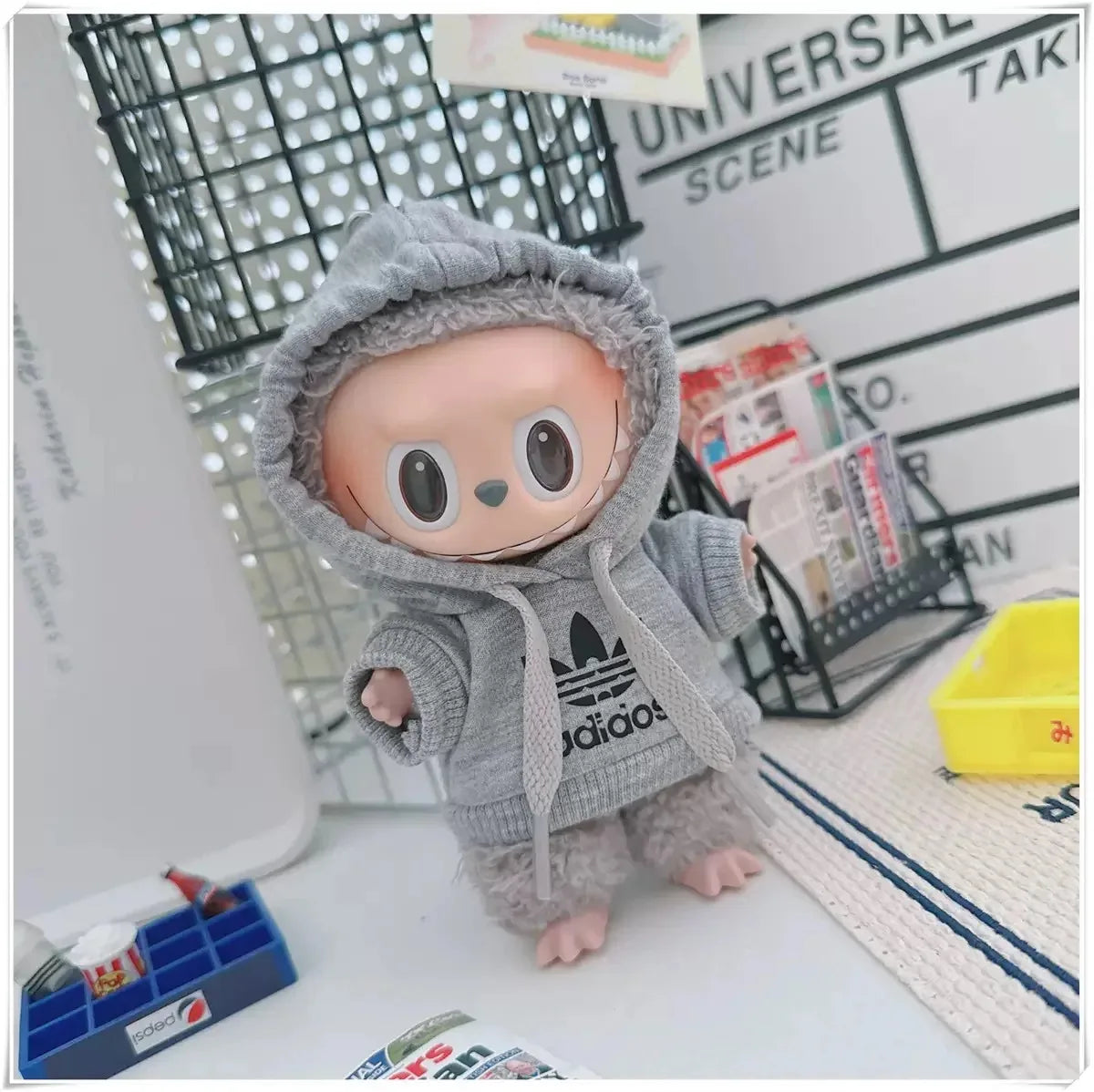 Labubu 17cm Doll Clothes Outfit | Hoodie & Pants Korean Idol Style Accessories