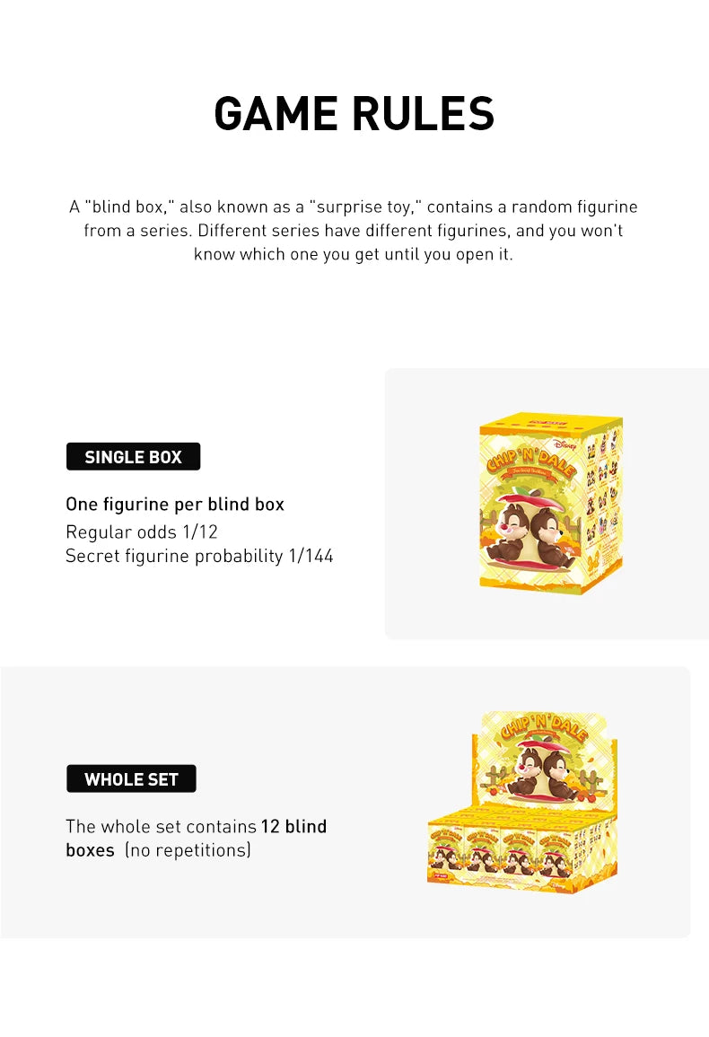 POP MART Disney Chip ’n’ Dale Fun-Loving Brothers Blind Box Figures