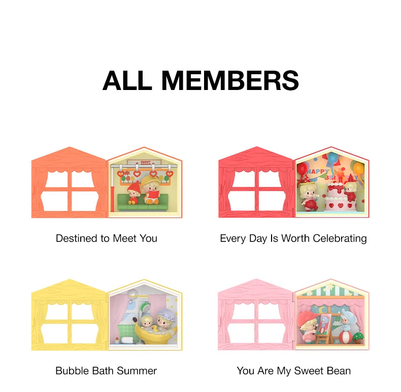 POP MART Sweet Bean Celebrate Ordinary Days Series Scene Set Blind Box