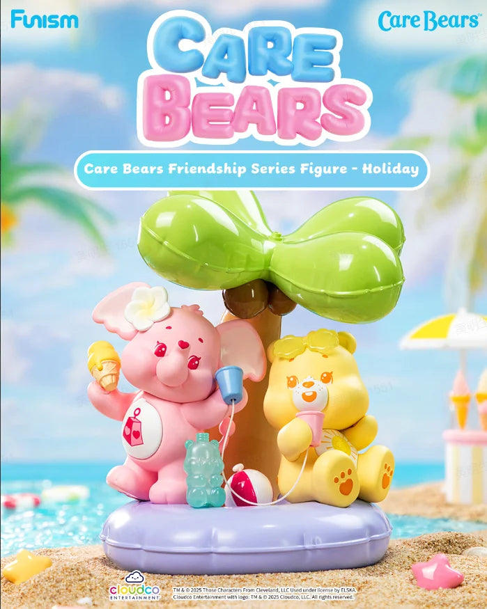 FUNISM Care Bears Friendship Series Figure Holiday Blind Box Action Figure Toy Gift for Kids Collectors Series Figures Action