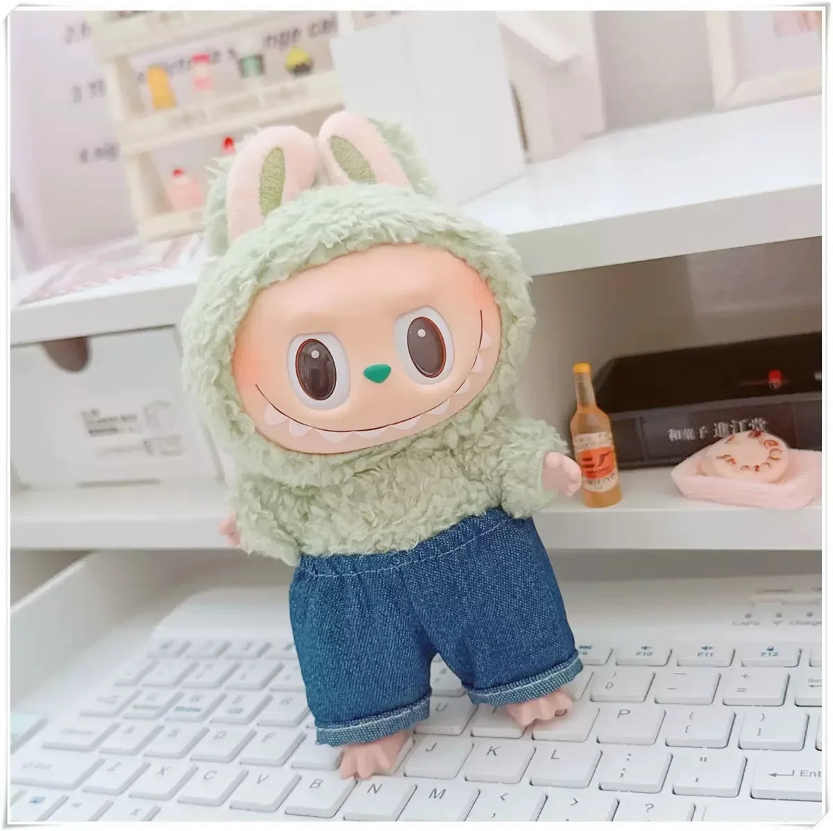 Labubu 17cm Doll Clothes Outfit | Hoodie & Pants Korean Idol Style Accessories