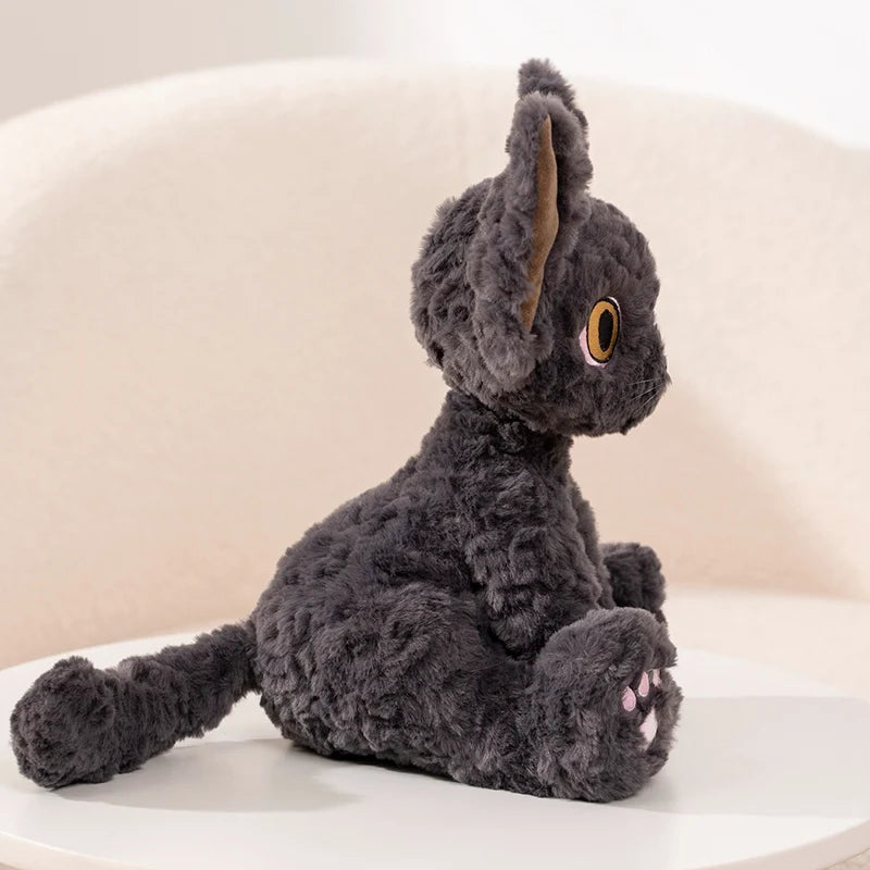 Devon Rex Cat Plush front product view