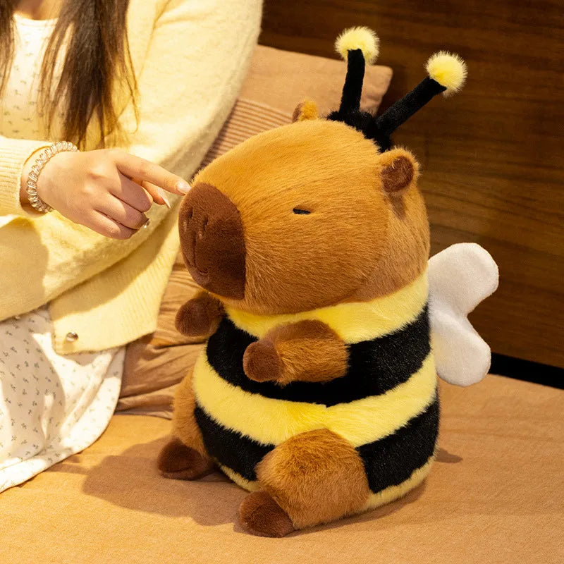 Bee Capybara Plush – Cute Hybrid Stuffed Animal