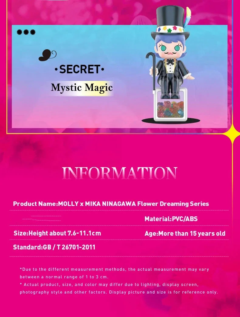 POP MART Molly x Mika Ninagawa Flower Dreaming Series Blind Box (Pre-Order)