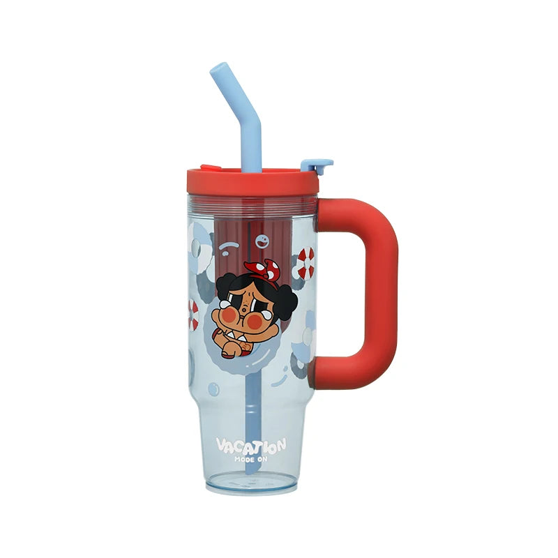 POP MART CRYBABY Vacation Mode On Straw Cup