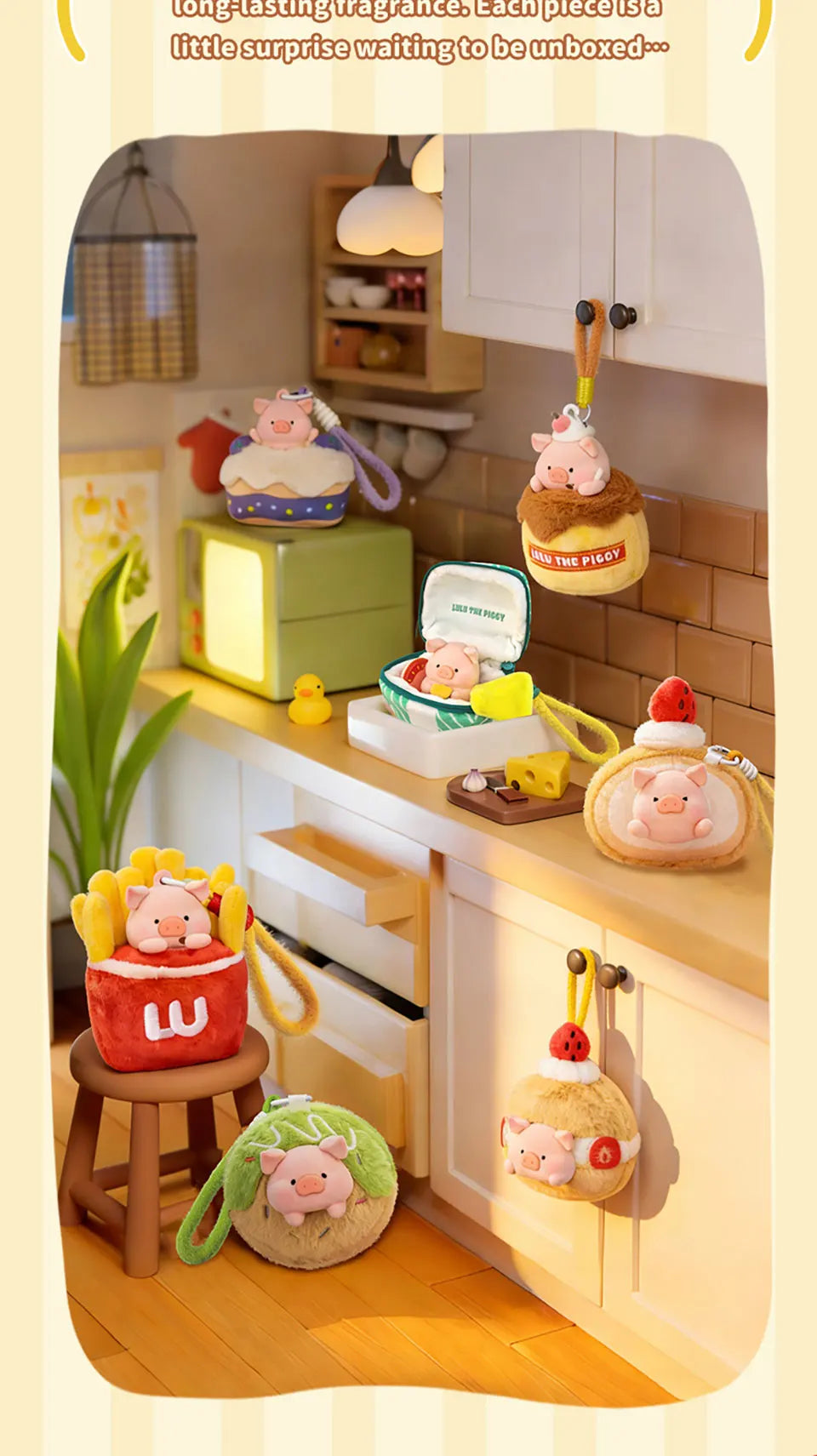 52TOYS Blind Box LULU THE PIGGY Diet Nemesis Plush Keychain image 19