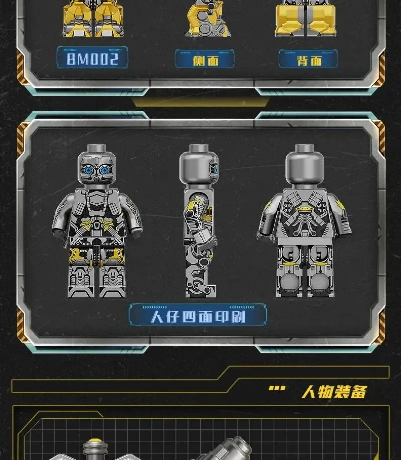 BLOKEES Transformers Optimus Prime, Megatron & Bumblebee Building Blocks