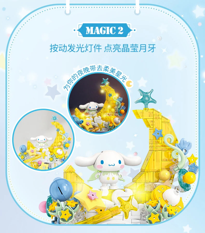 TOPTOY Sanrio Kuromi & Cinnamoroll Secret Realm Elf Series Building Blocks