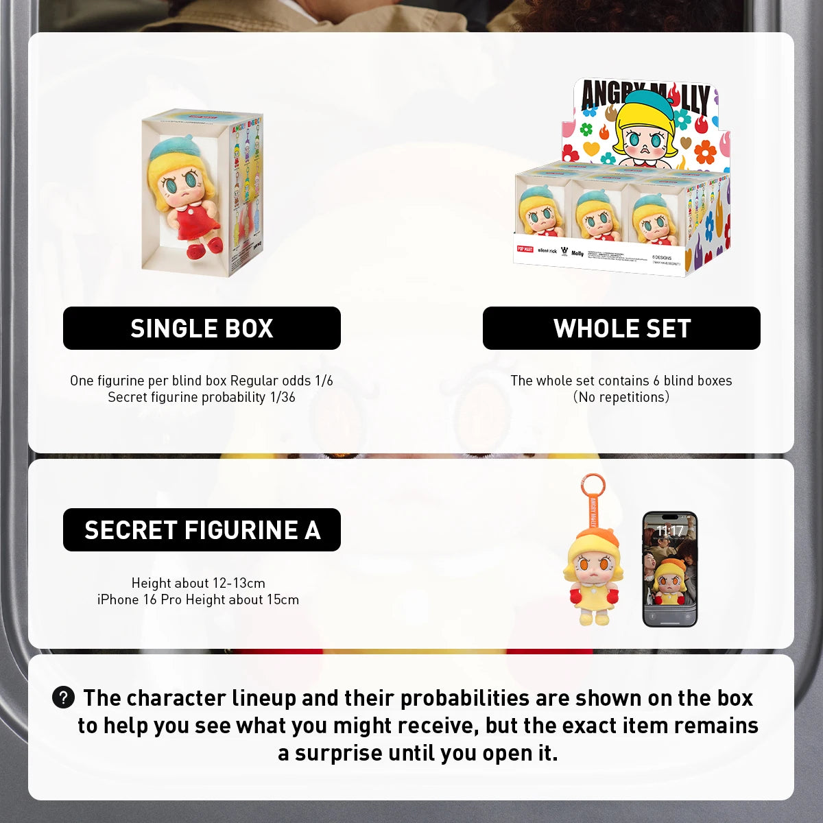 POP MART Angry Molly Angry Energy Plush Blind Box