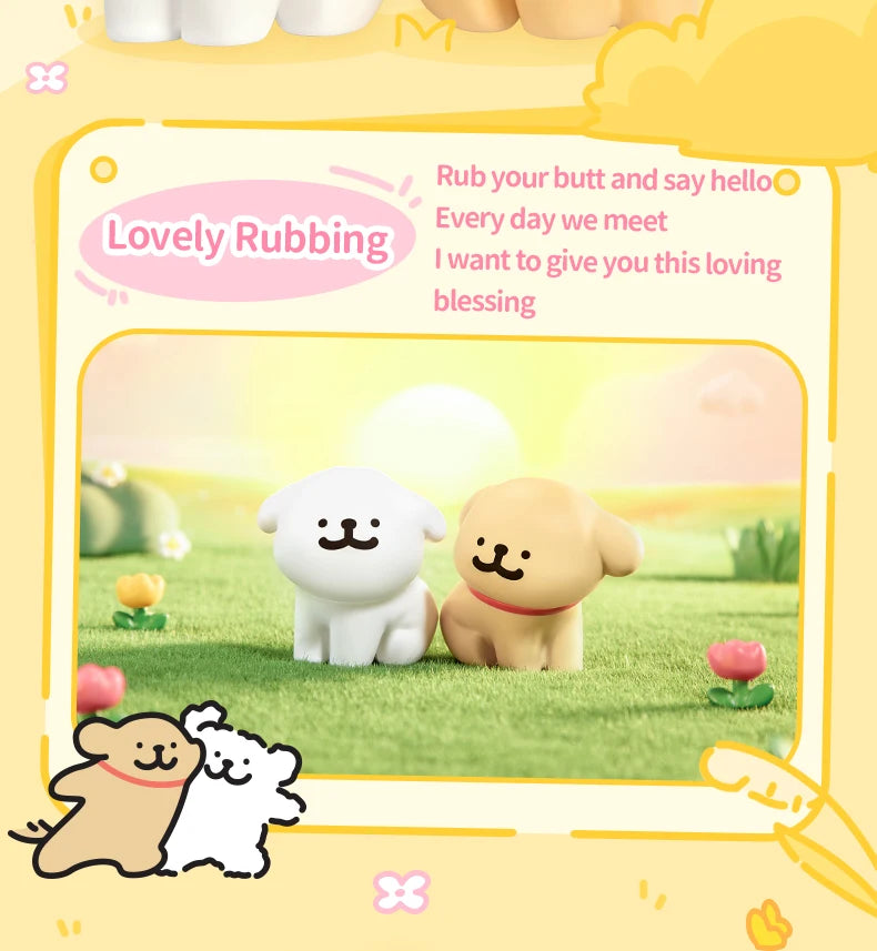 FUNISM Maltese Happy Snuggling Series Blind Box Figures