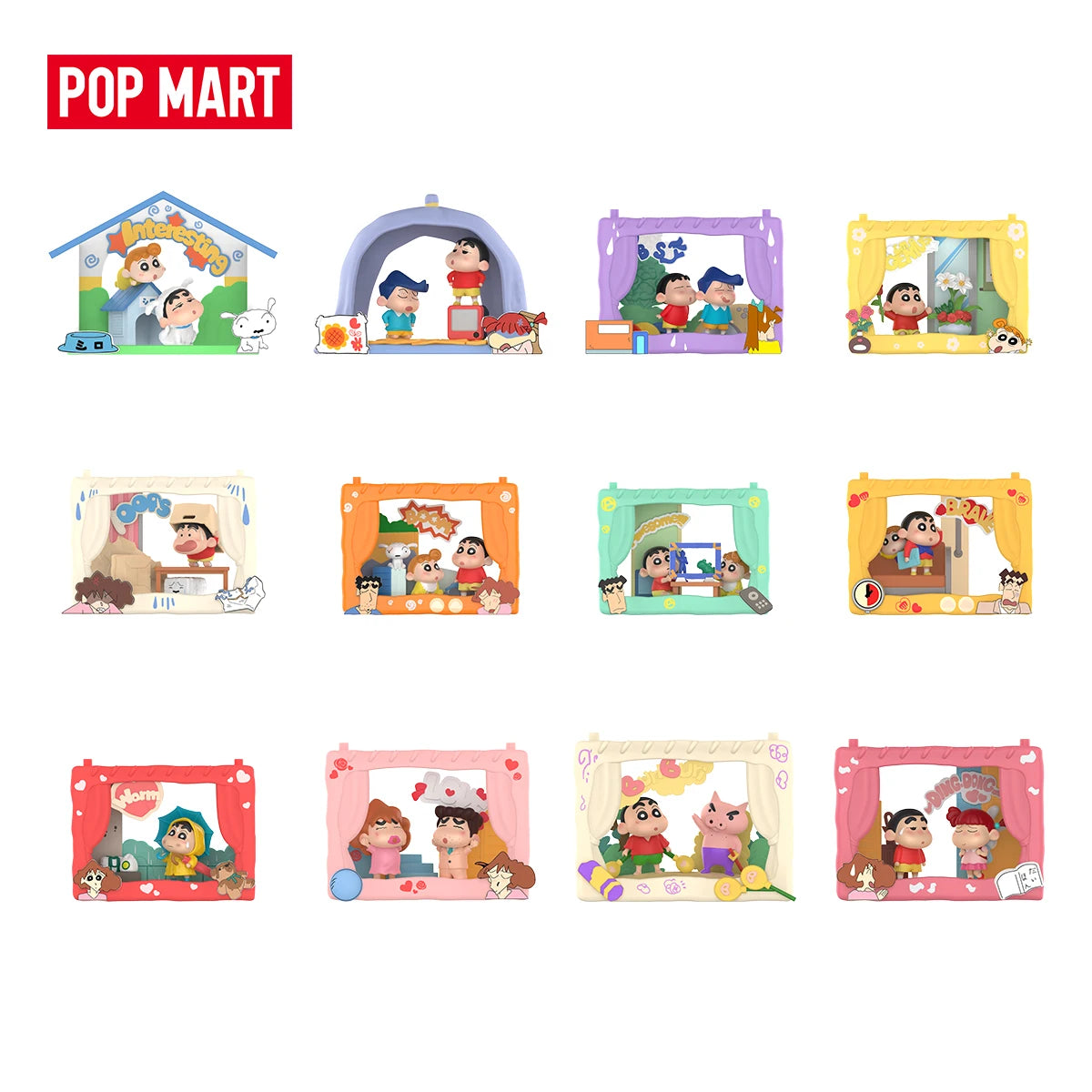 POP MART Crayon Shin-chan Inner-Child Theatre Series Figures Blind collector view