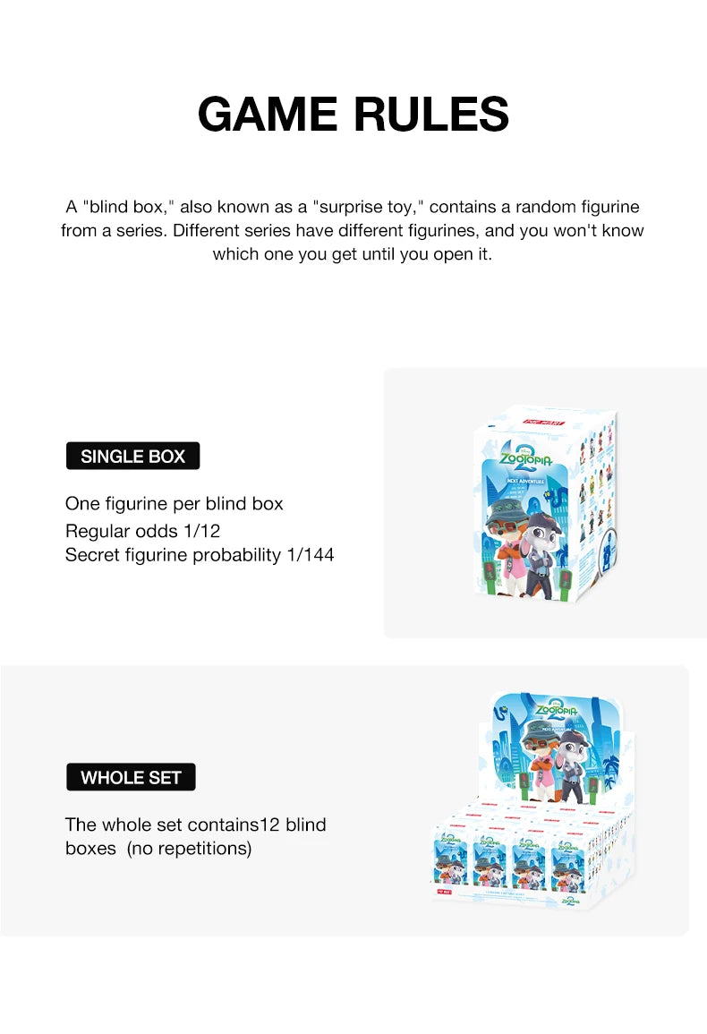 POP MART Disney Zootopia Next Adventure Series Blind Box Figures