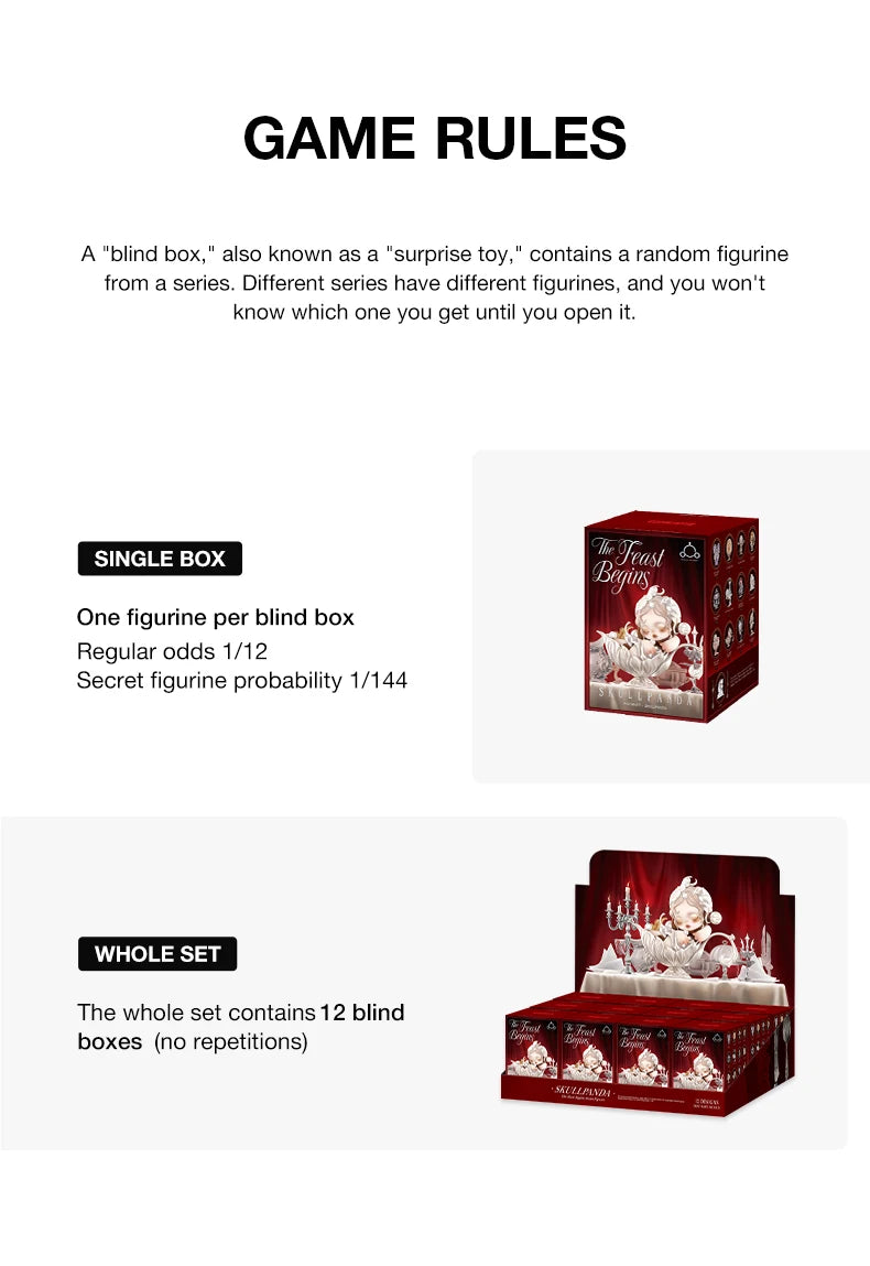 POP MART SKULLPANDA The Feast Begins Series Blind Box Figures