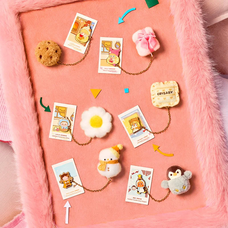 POP MART POP BEAN Fluffy and Cozy Series Fridge Magnet Blind Box