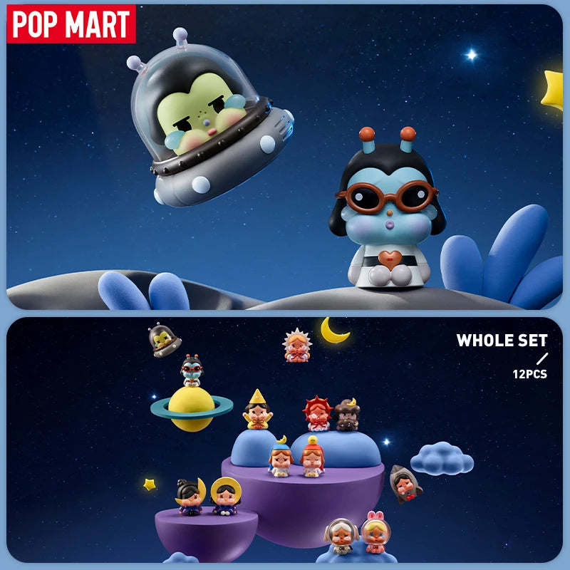 POP MART Crybaby Crying to the Moon Sitting Series Blind Box Figures