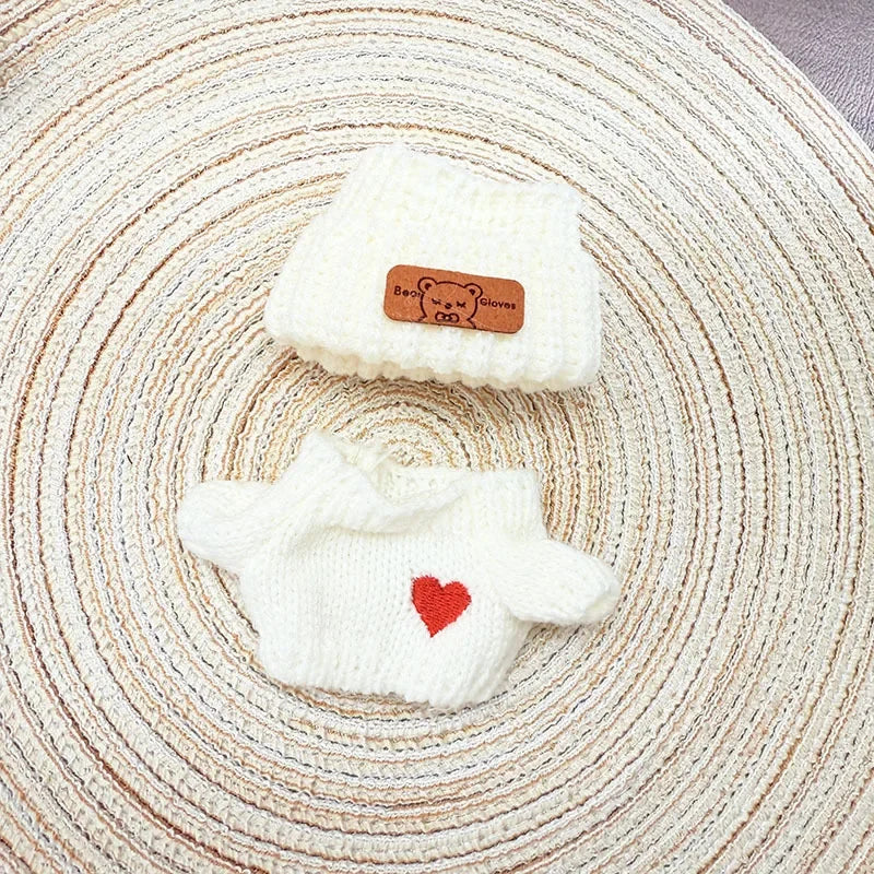 Labubu 17cm Doll Clothes & Accessories | Luxury Outfit with Sweater, Hat, Backpack, Mini Bag