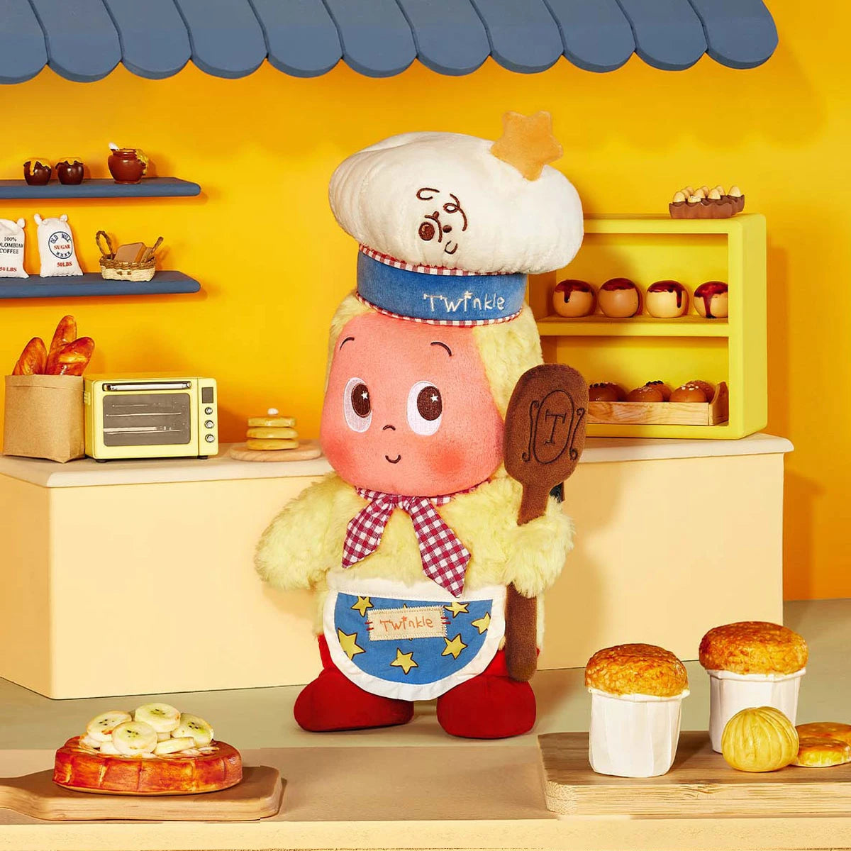 POP MART MOON GELATO Series-Baker Plush Doll detail view
