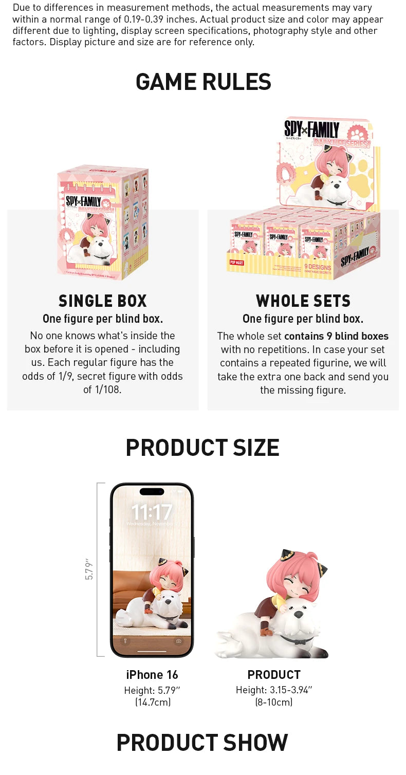 POP MART SPY x FAMILY Daily Life Blind Box Figures