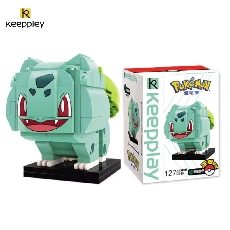 KEEPPLEY Pokémon Brickhead Series Building Blocks Pikachu Bulbasaur Psyduck