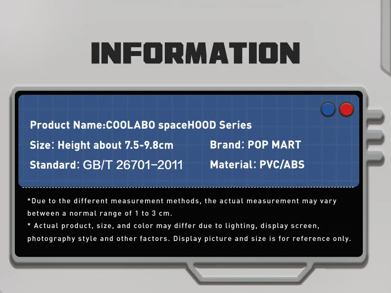 POP MART COOLABO SpaceHood Blind Box Figures