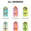 POP MART The Powerpuff Girls Party Surprise Blind Box Figures