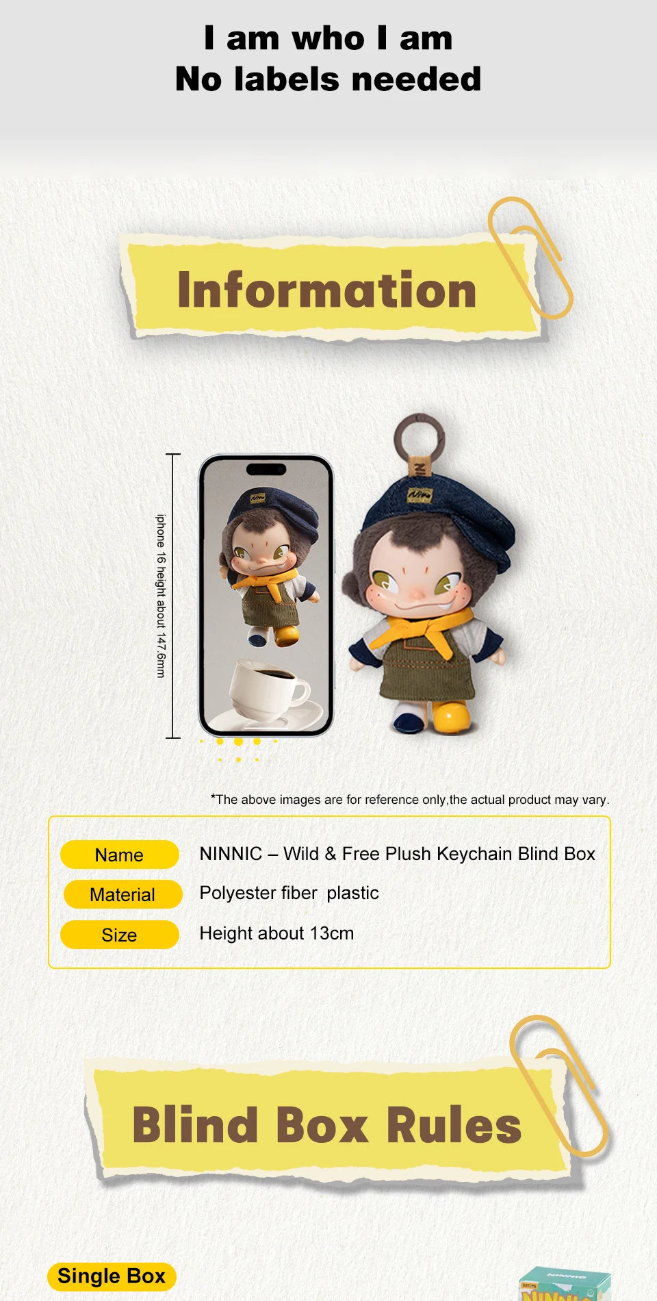 52TOYS NINNIC Wild & Free Plush Keychain Blind Box