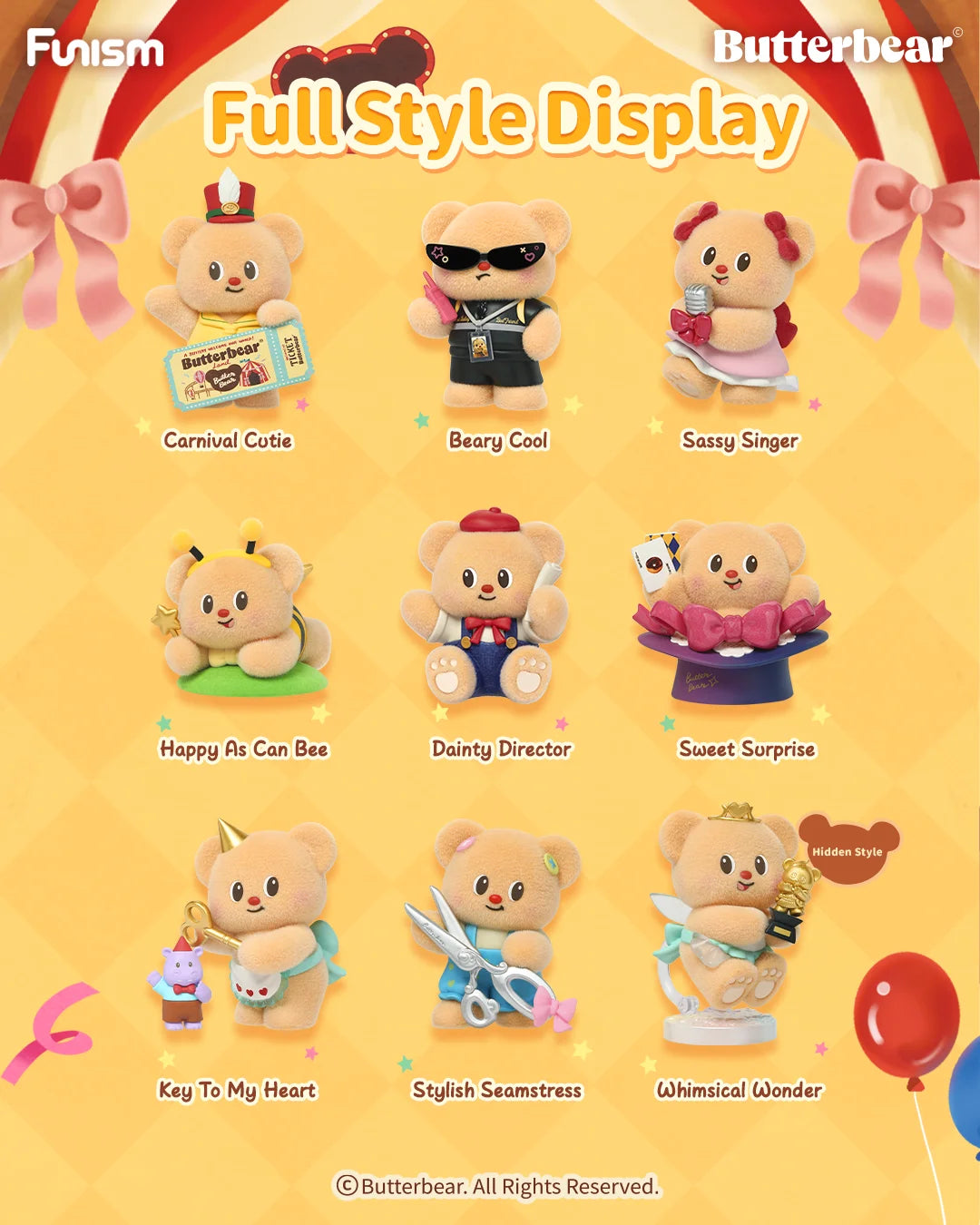 FUNISM Butterbear Adorable Influencer Series Blind Box Figures
