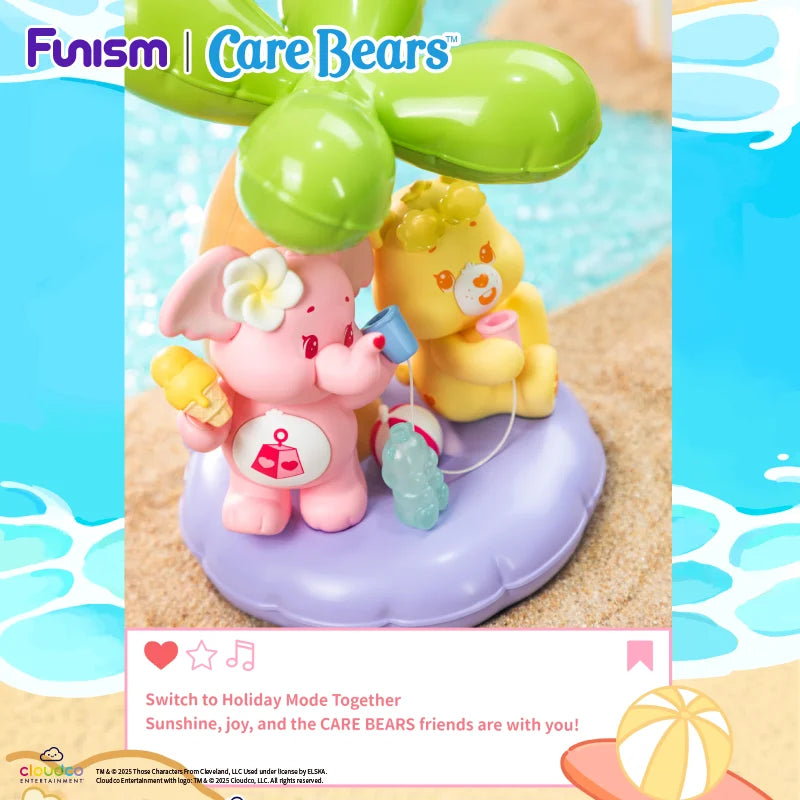 FUNISM Care Bears Friendship Series Figure Holiday Blind Box Action Figure Toy Gift for Kids Collectors Series Figures Action