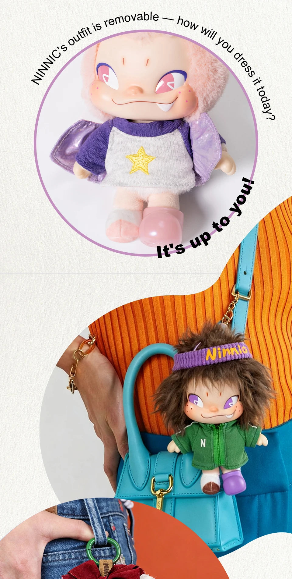52TOYS NINNIC Wild & Free Plush Keychain Blind Box