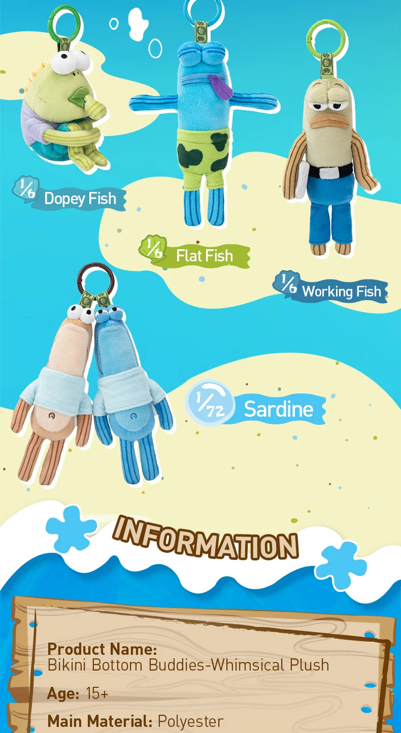 POP MART Bikini Bottom Buddies Whimsical Plush Blind Box